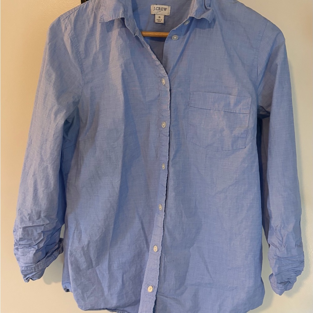 J. Crew Light Blue Women’s Button-Down Shirt
